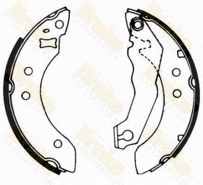 BRAKE ENGINEERING sh2151 -  Комплект тормозных колодок